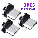 3Pcs Magnetic Plug Charging Cable Adapter