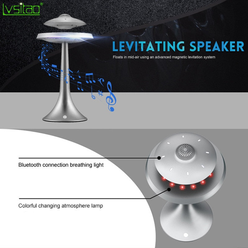 Magnetic Levitating led table lamp with UFO speaker