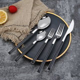 24Pc Stainless Steel Dinnerware Set