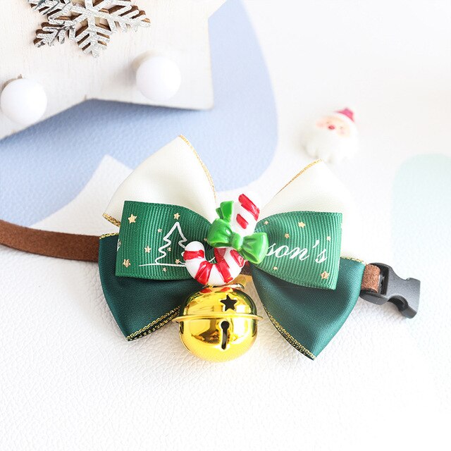 Christmas Collar Pet Bow Tie