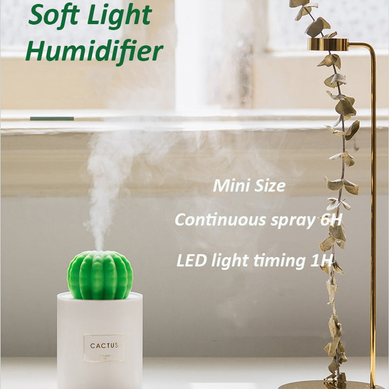 USB Aroma Essential Oil Diffuser Ultrasonic/Cool Mist Humidifier Air Purifier Soft Warm LED Night Light