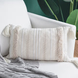 Moroccan Style Woven Tassel Pillow