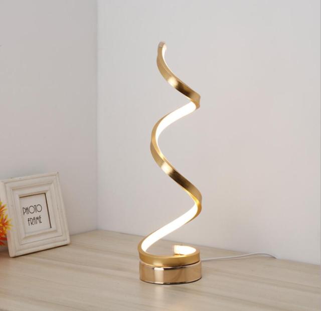 LED Spiral Table Lamp