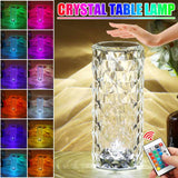 LED Crystal Diamond Table Lamp