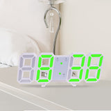 Home Living Room Decoration 3D Large LED Digital Wall Clock Date Time Electronic Display Table Alarm Clock Wall Home Decor