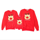 Cute Deer Pullover Tops Pants Sets Family Clothes