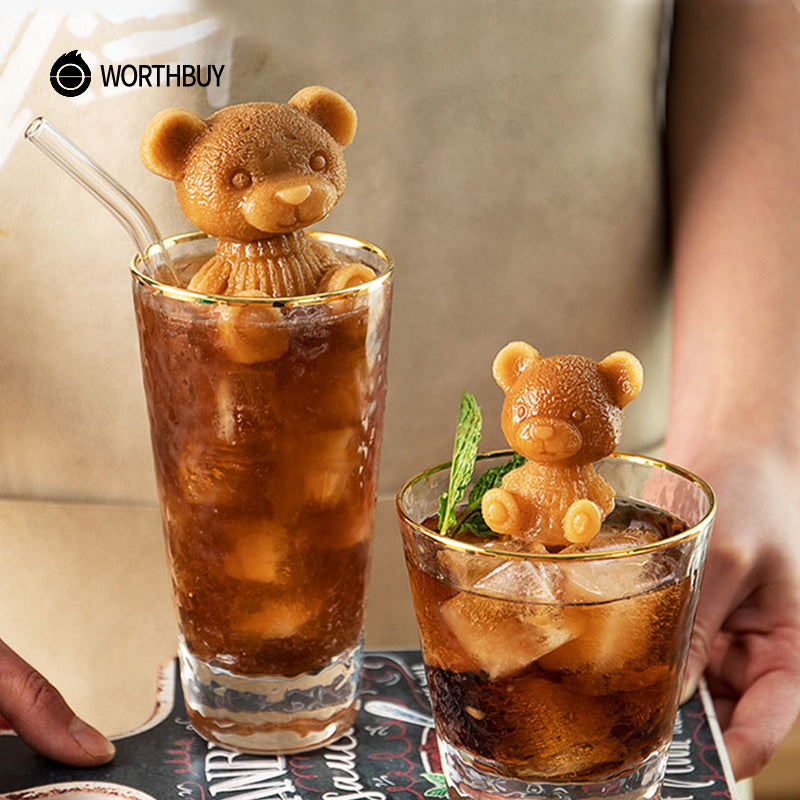 Cute Teddy Bear Ice Cube Maker