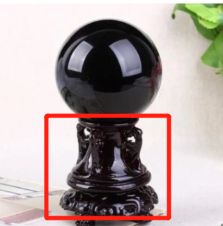 A Natural obsidian stone crystal ball home decoration ball diviner circular crystals wedding photography accessories