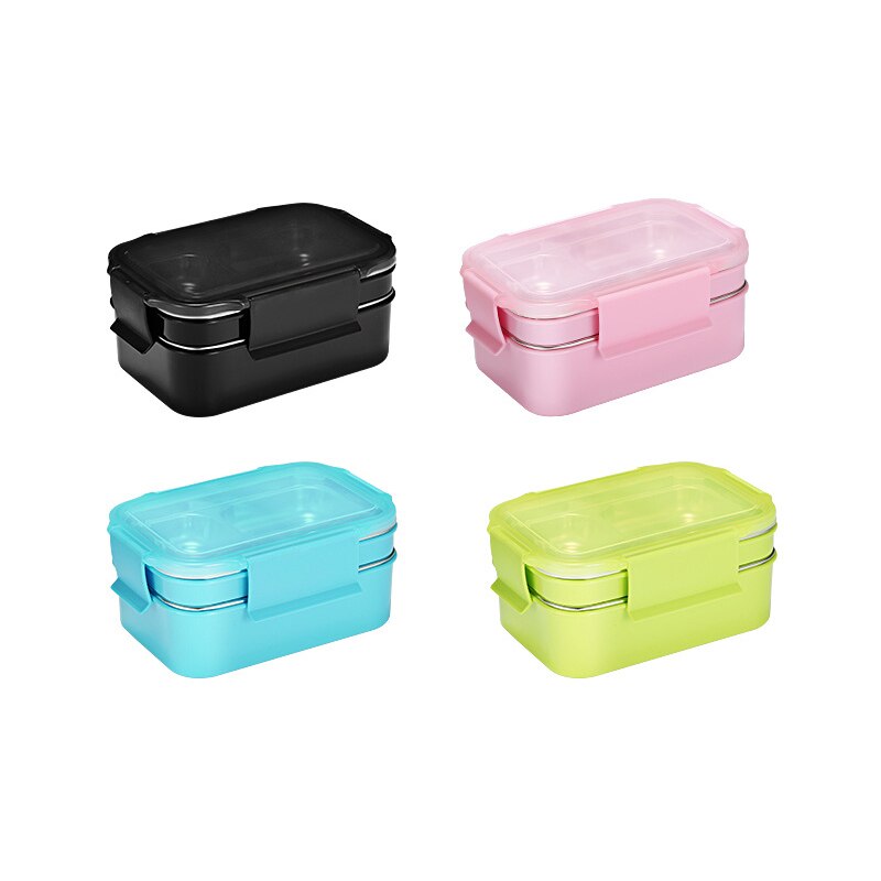 Stainless Steel Lunch Box: Single Layer or Double Layers Bento Box