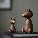 Russia Little bear wood ornaments for decor