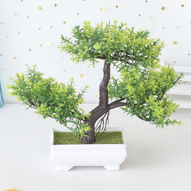 Artificial Bonsai Small Tree Pot Fake Plant For Home Decoration