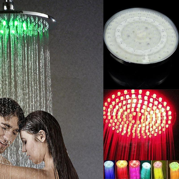 8 inch RGB LED Light Shower Head