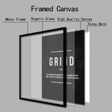 Grind Hustle  Execution Wall Art Canvas Prints Office Decor Motivational Modern Art Entrepreneur Motivation Painting Pictures