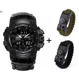 LED Military Waterproof (30M) Watch with Compass