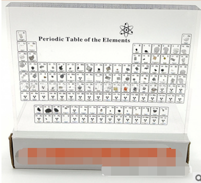 Acrylic Periodic Table Display With Real Elements