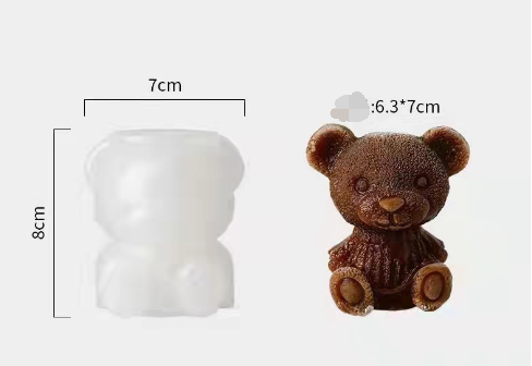 Cute Teddy Bear Ice Cube Maker