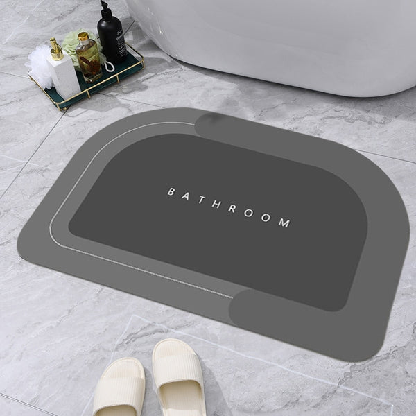 Super Absorbent Non-Slip Bath Mat/Quick Drying Bathroom Rug