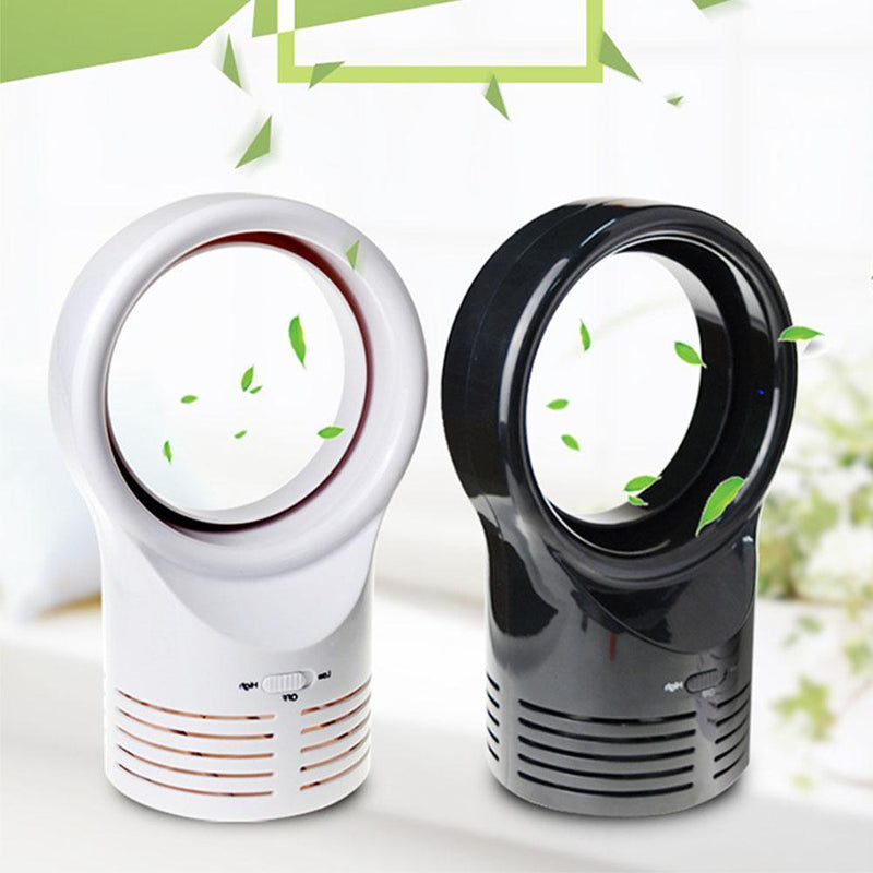 Mini Portable Desktop Bladeless Fan Cute No Fan-leaf Cooler Cooling Fan For Office Study