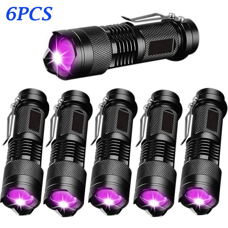 UV LED Mini 395nm Zoomable Flashlight (Pet Urine Detector)