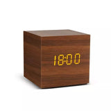 Alarm Clock LED Wooden Watch