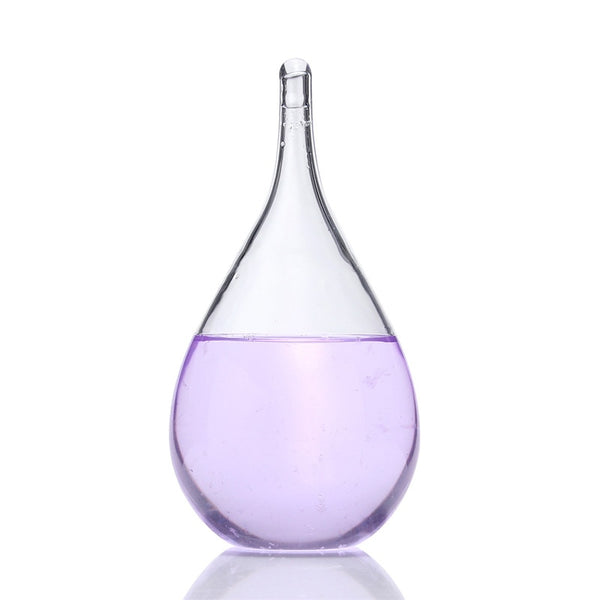 New Weather Forecast Crystal Tempo Drop Water Shape Rainstorm Glass For Home Decor Christmas Gift Party Ornaments Craft