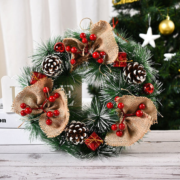 Christmas Wreath Door Garlands Ornaments Decor For Home