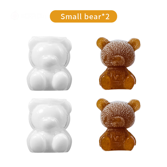 Cute Teddy Bear Ice Cube Maker