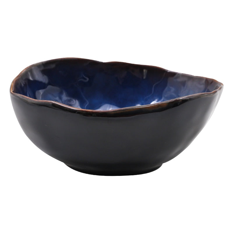 European Cat-Eye Blue Bowls