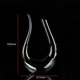 Crystal U-shaped 1500ml Wine Decanter Harp Swan Decanter Creative Wine Separator  Clear Wine Aerator Glass Wine Decanter Bottle