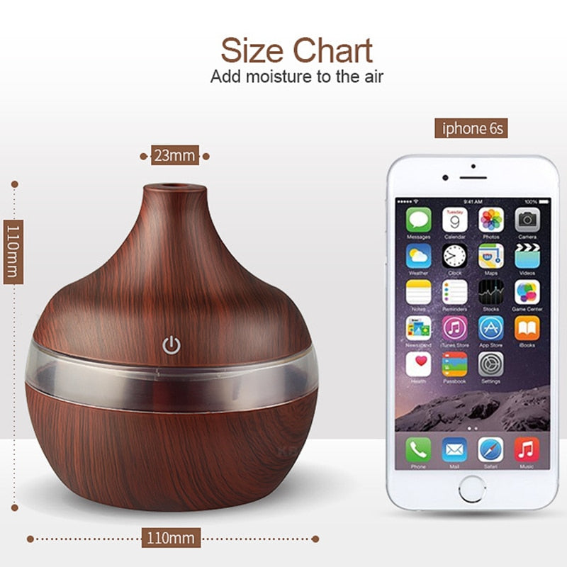 Wood Ultrasonic Air Humidifier