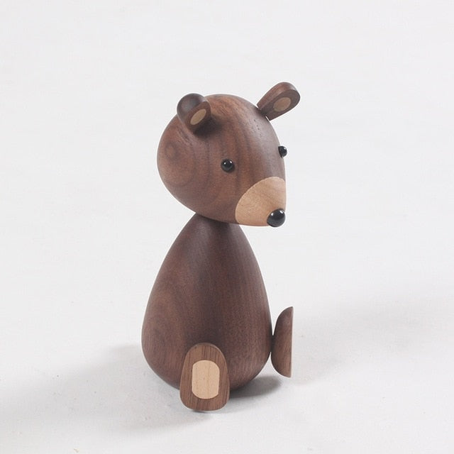 Russia Little bear wood ornaments for decor